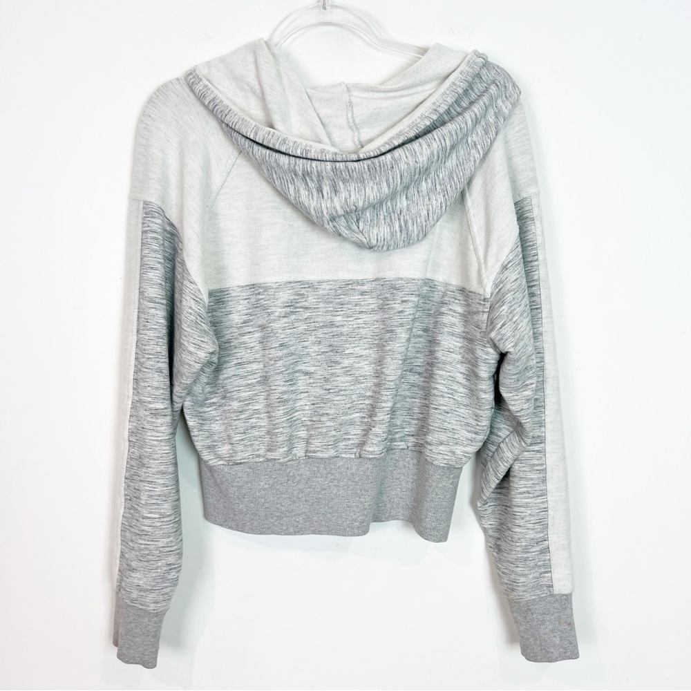FREE PEOPLE MOVEMENT SHADOWBOXER GRAY SPACE DYE FULL ZIP HOODIE SWEATSHIRT SZ XS - Picture 4 of 5